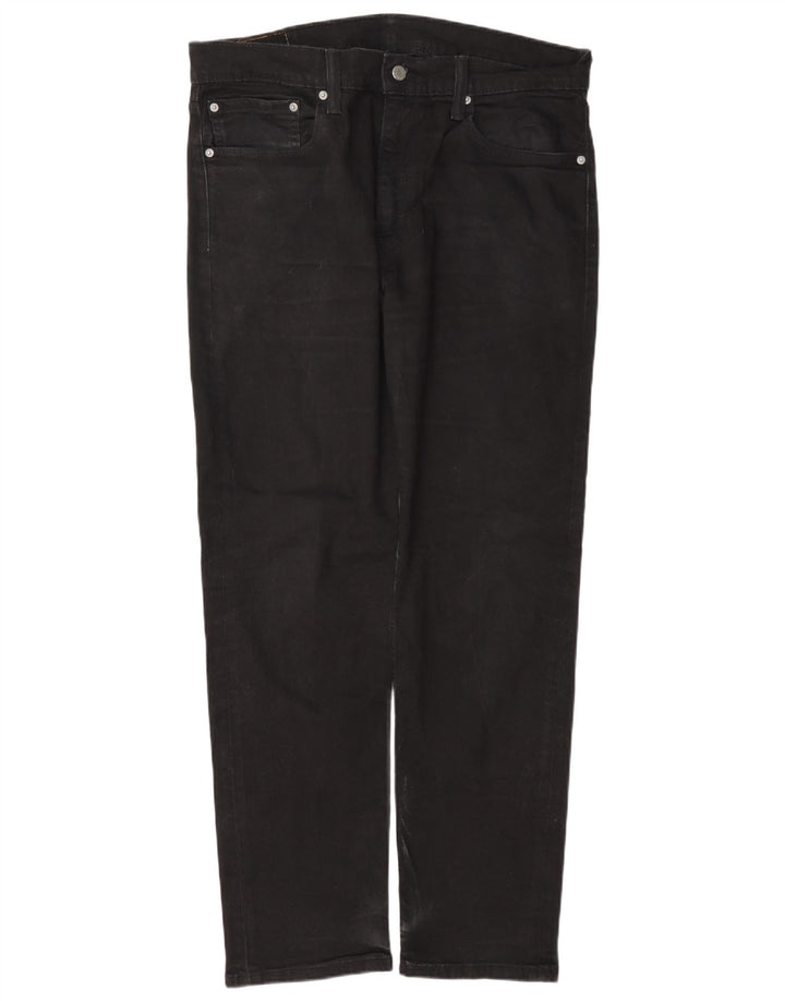Męskie jeansy Levi's 502 Tapered W36 L32 Czarna bawełna