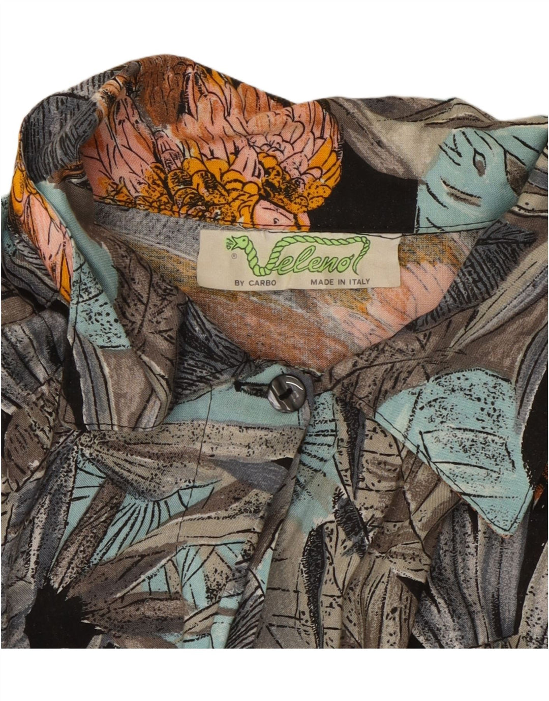 Damska bluzka koszulowa VELENO UK 20 2XL Wielokolorowa wiskoza w kwiaty