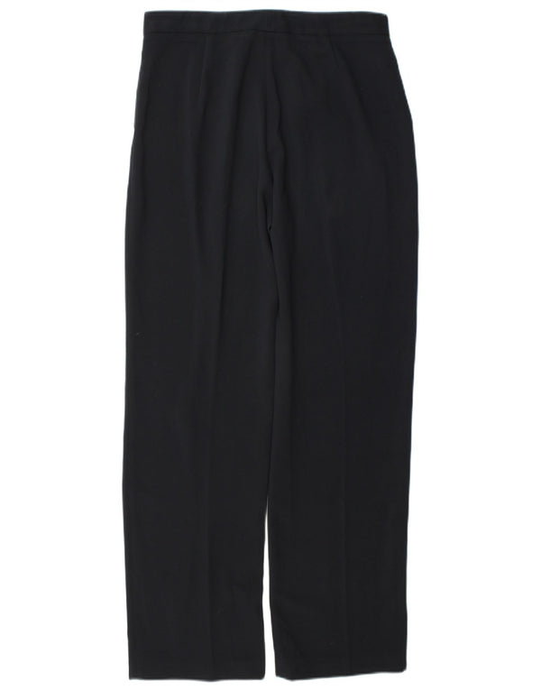 Zara Womens Straight Suit Trousers EU 40 Medium W30 L31 Navy Blue Polyester