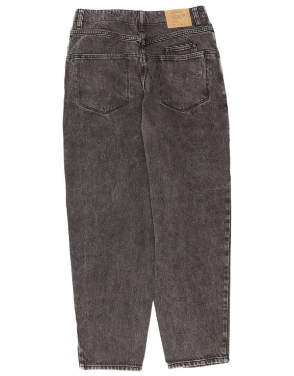 By American Womens Carrot Tapered Jeans W30 L28 Szara bawełna z wysokim stanem
