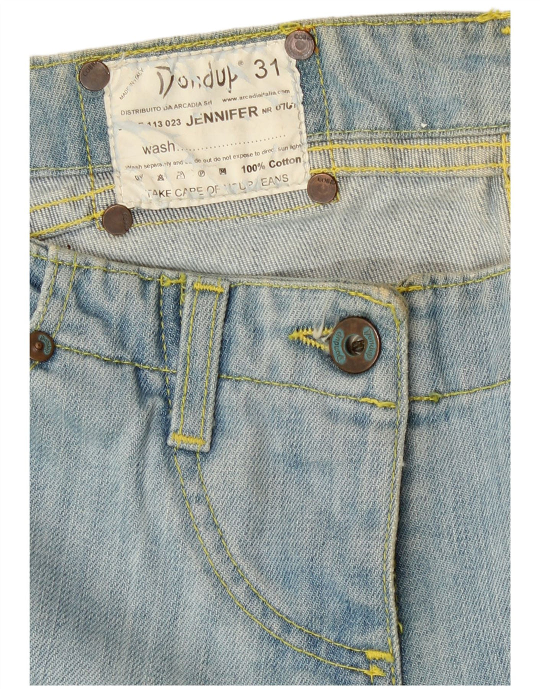 Dżinsy damskie Dondup Bootcut W31 L34 Niebieskie bawełniane