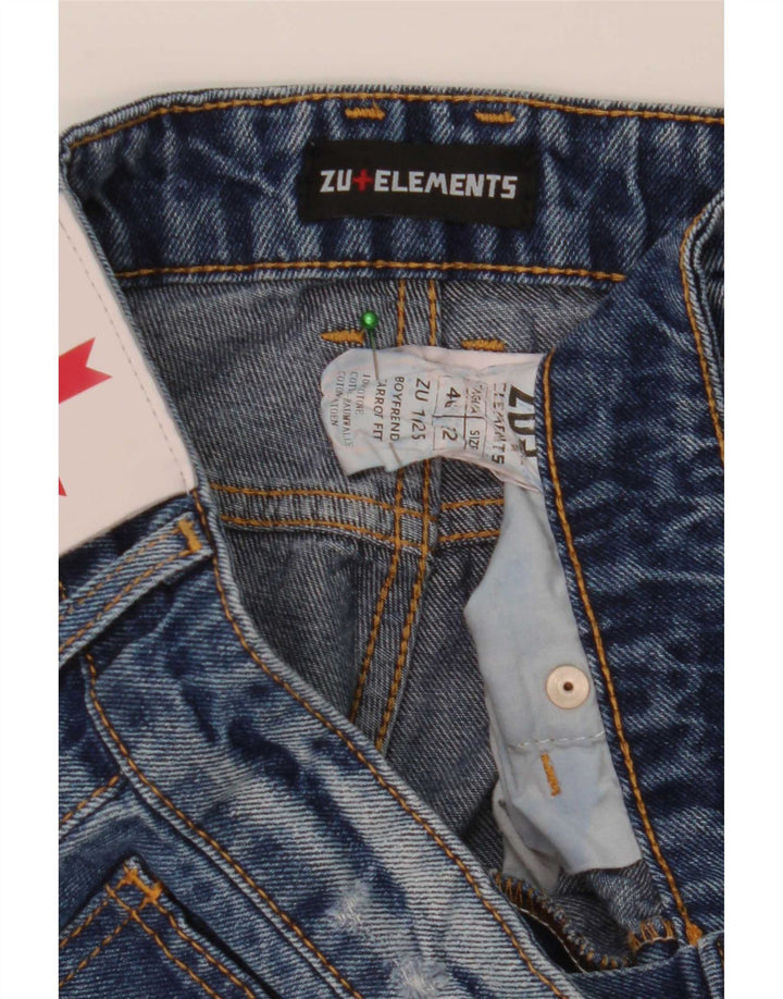 Męskie jeansy Zu Elements w trudnej sytuacji, marchewkowe, W32 L28, niebieska bawełna