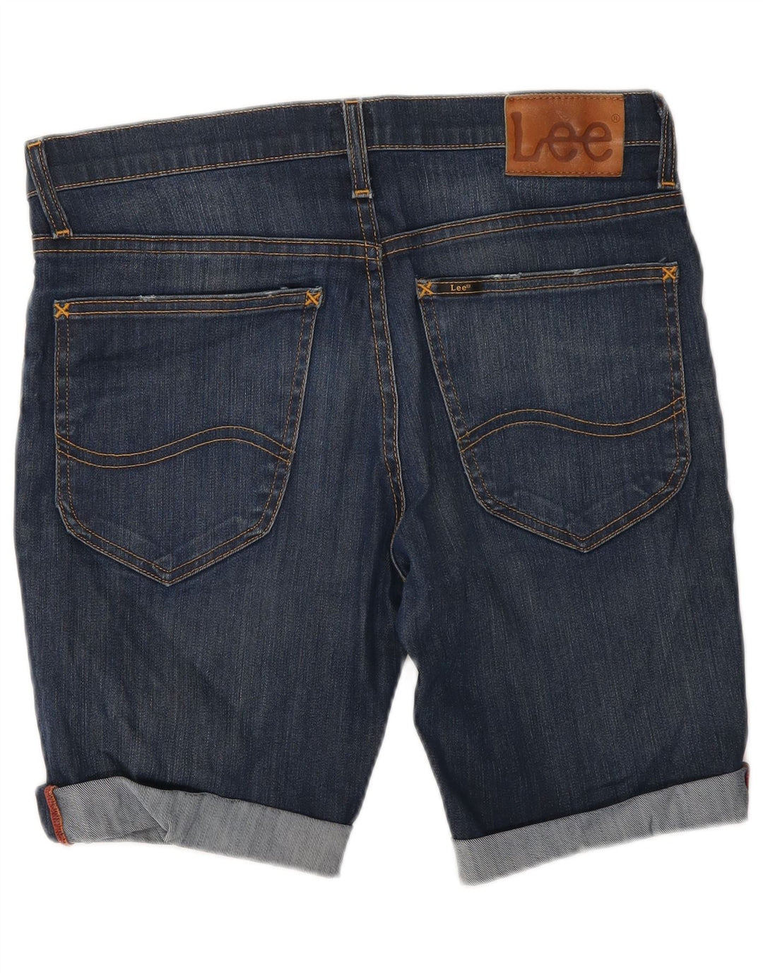 Damskie spodenki jeansowe Lee Jegger W31 Średnioniebieskie, bawełniane