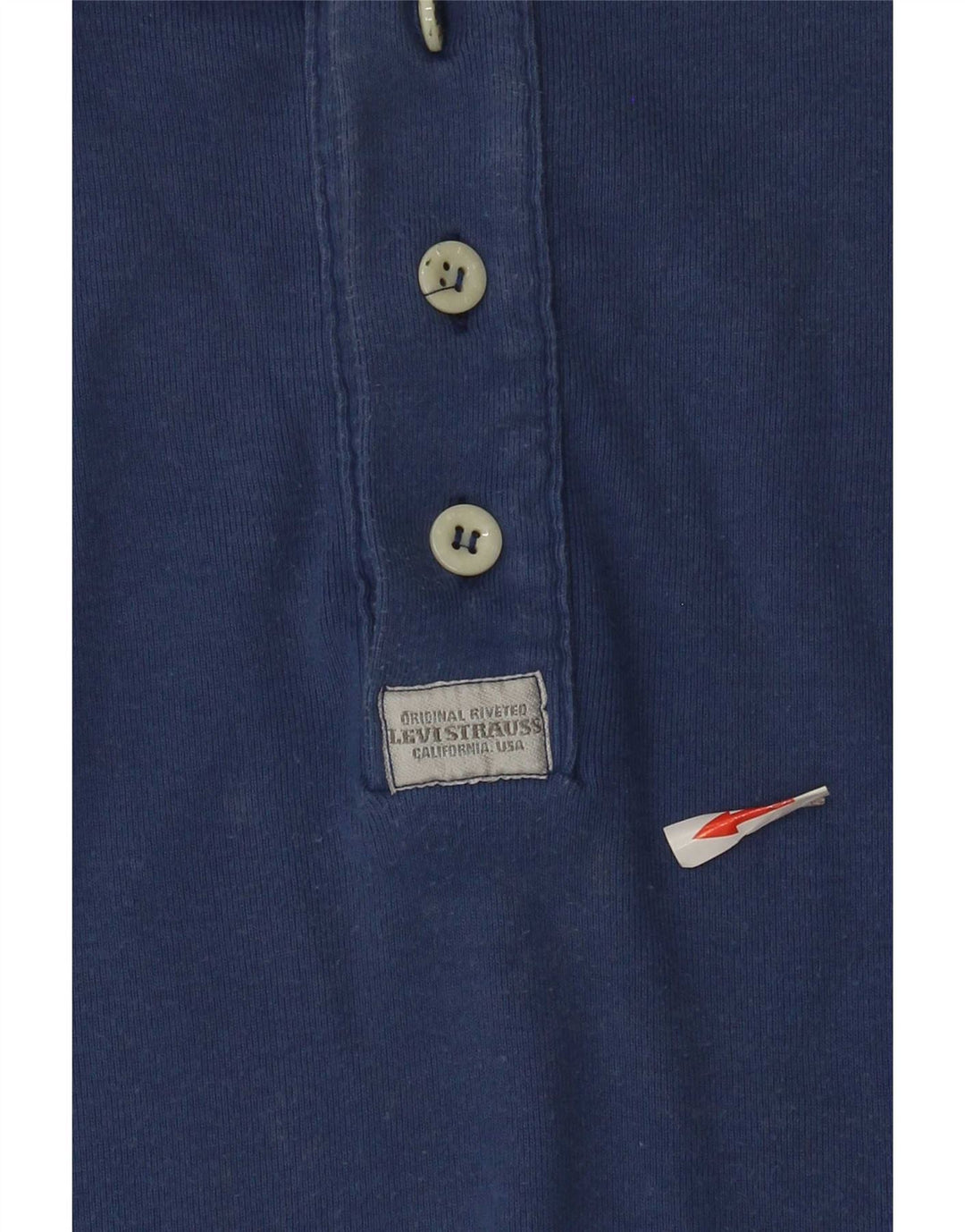 Męski top Levi's z długim rękawem XL, niebieska bawełna