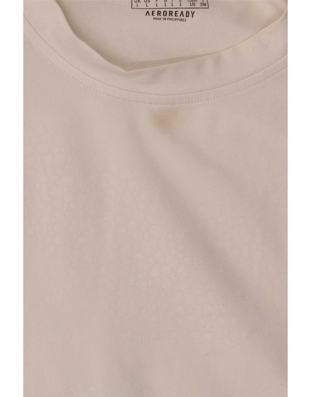Adidas Męski T-shirt Aeroready Top Duży Biały Poliester