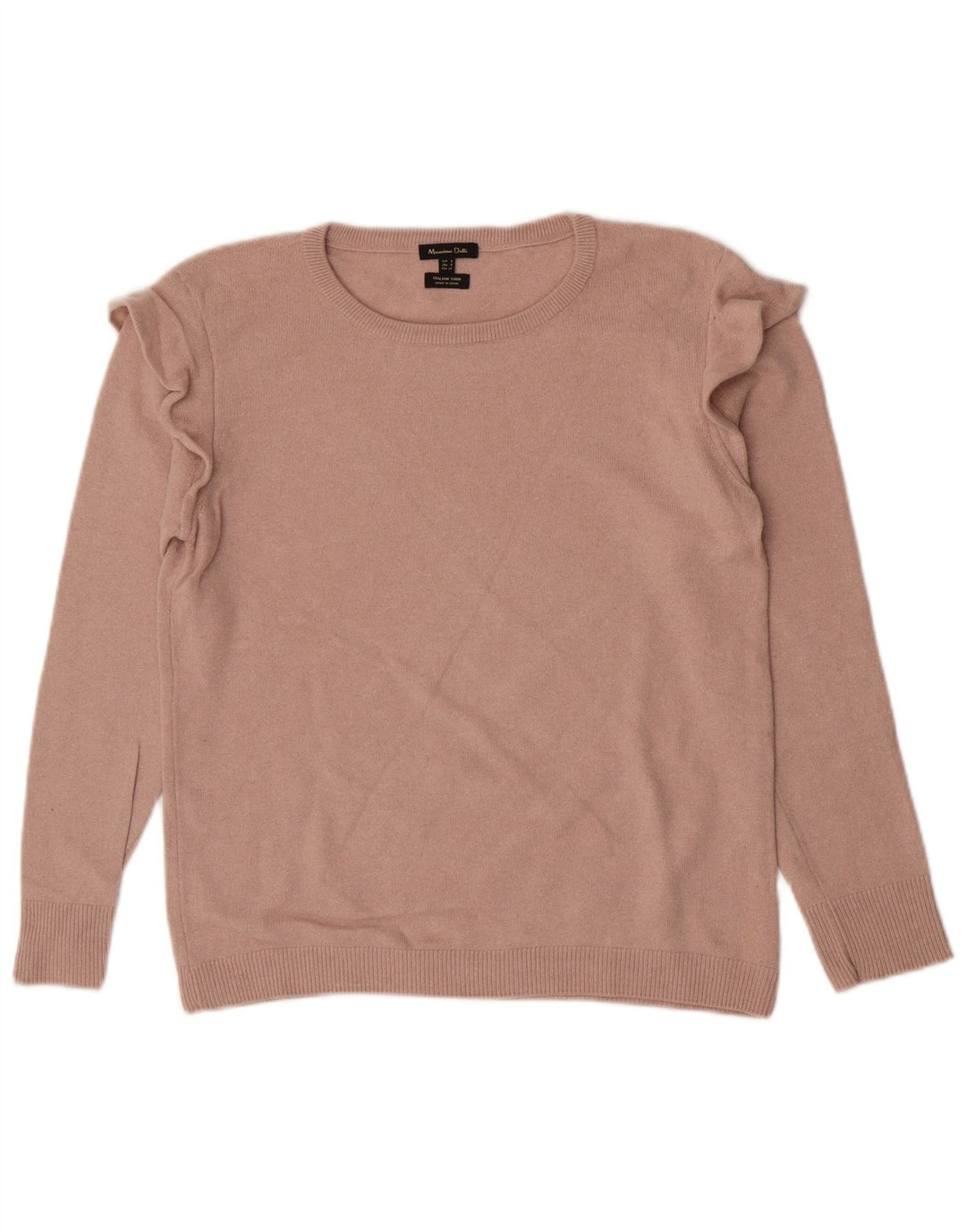 Damski sweter Massimo Dutti z dekoltem w łódkę UK 10 Small Beżowy poliamid