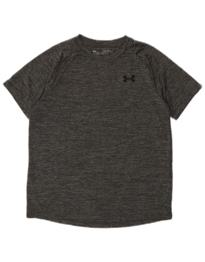 T-shirt chłopięcy Under Armour na 11-12 lat, duży, szary, nakrapiany poliester