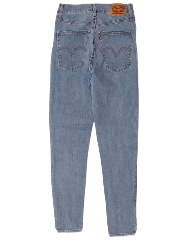 LEVI'S Womens Mile High Super Skinny Jeans W29 L28 Blue Cotton
