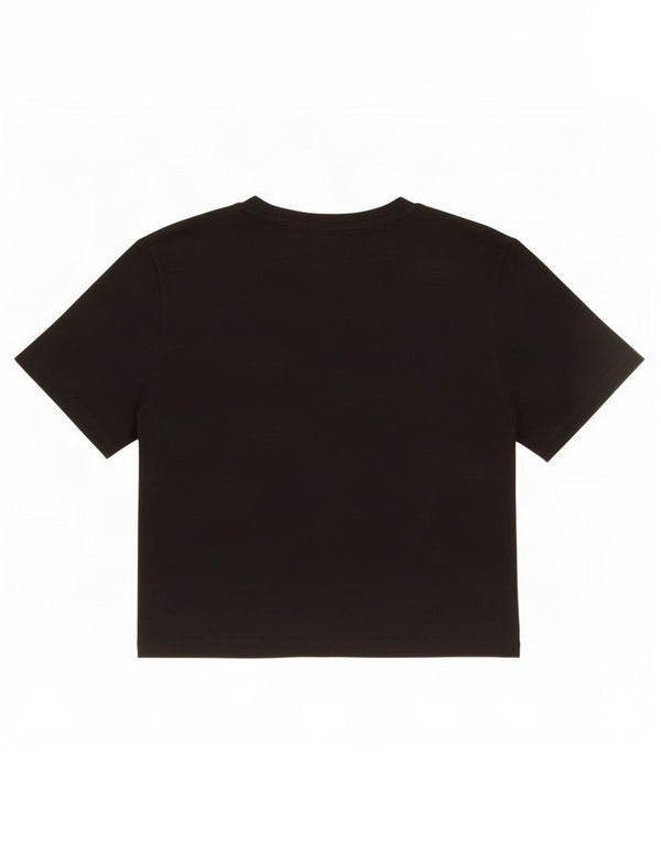 Damski T-shirt Zara Crop Top UK 12 Średni Czarny