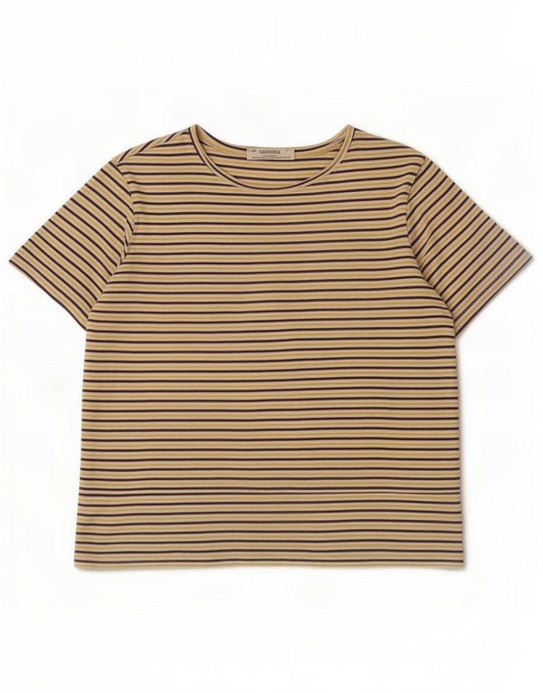 T-shirt damski Zara Trafaluc Top UK 14 Średni wielobarwny prążki