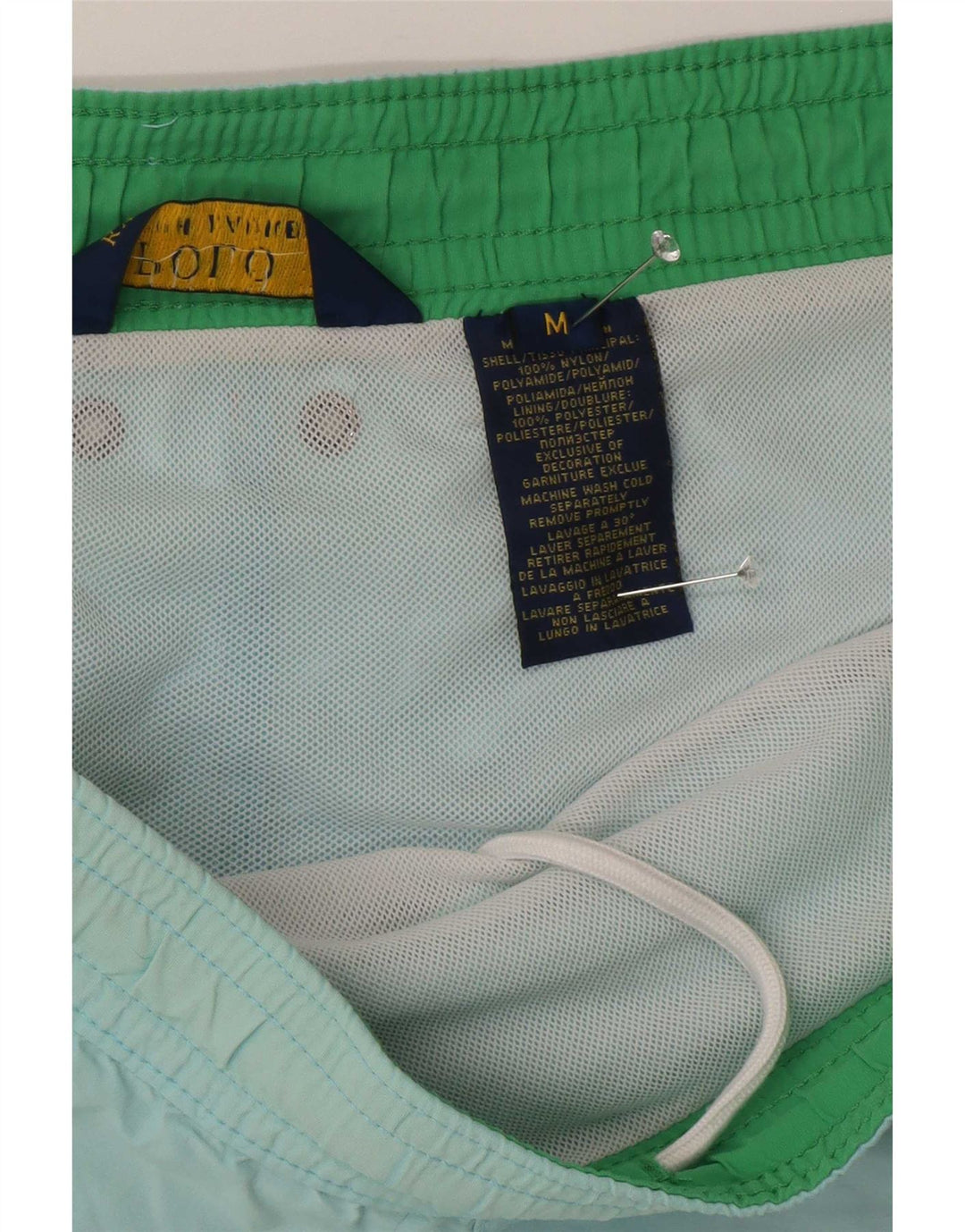 Męskie spodenki kąpielowe Polo Ralph Lauren, średni niebieski nylon