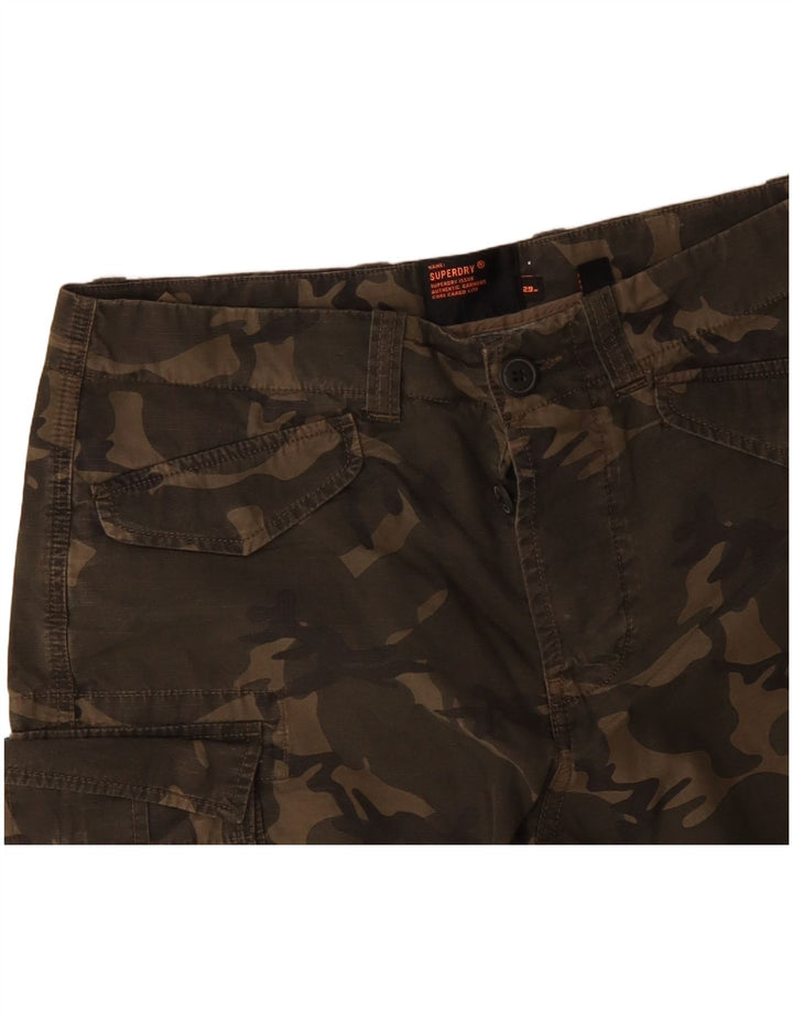 Męskie spodenki cargo SUPERDRY W29, mała bawełna w kolorze khaki