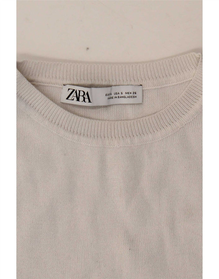 Damski krótki top Zara UK 8 Small White