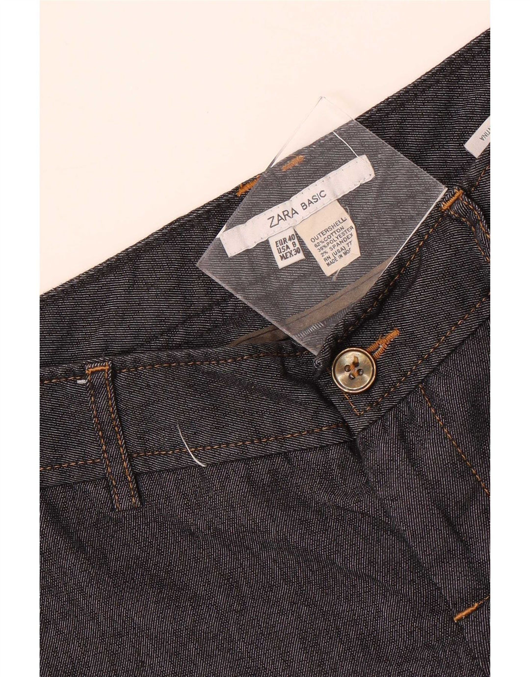 Damskie bermudy Chino Zara EU 40 Medium W30 Czarna bawełna