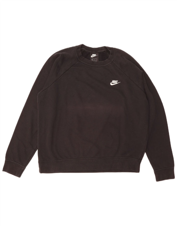 Damska bluza dresowa Nike UK 16, duża, czarna bawełna