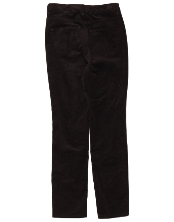 Spodnie damskie Marks & Spencer Straight sztruksowe UK 10 Small W28 L28 Czarne