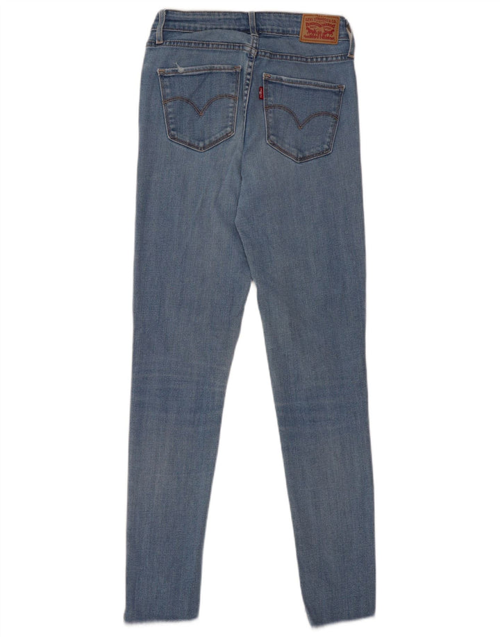 Damskie jeansy Levi's 721 z wysokim stanem W27 L32 Niebieska bawełna
