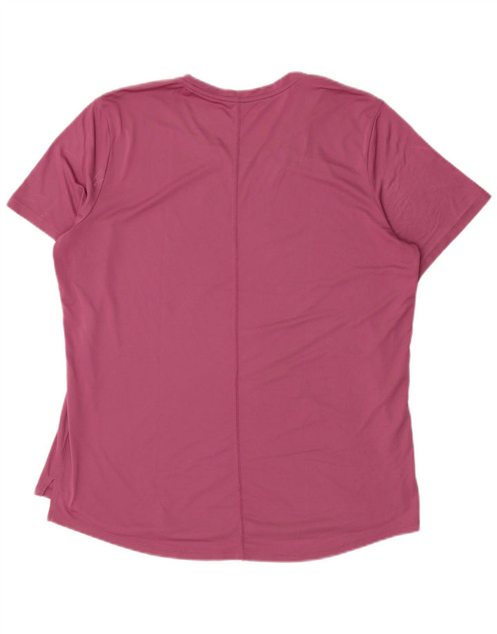 Damska koszulka NIKE Dri Fit Graphic Top UK 18 XL Różowa