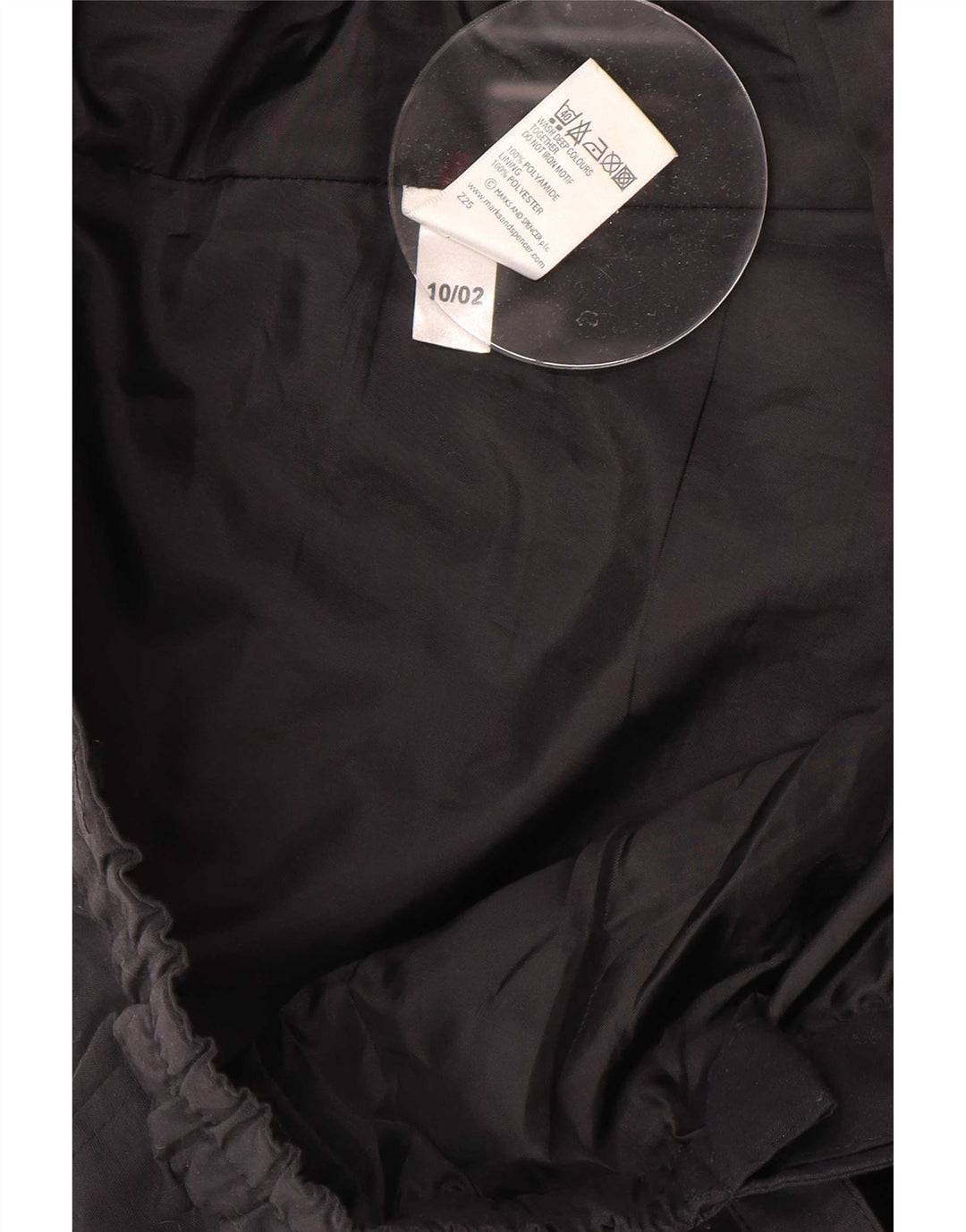 Marks & Spencer Męskie spodnie wiatrówkowe, duże W36 L31, czarne, poliamidowe