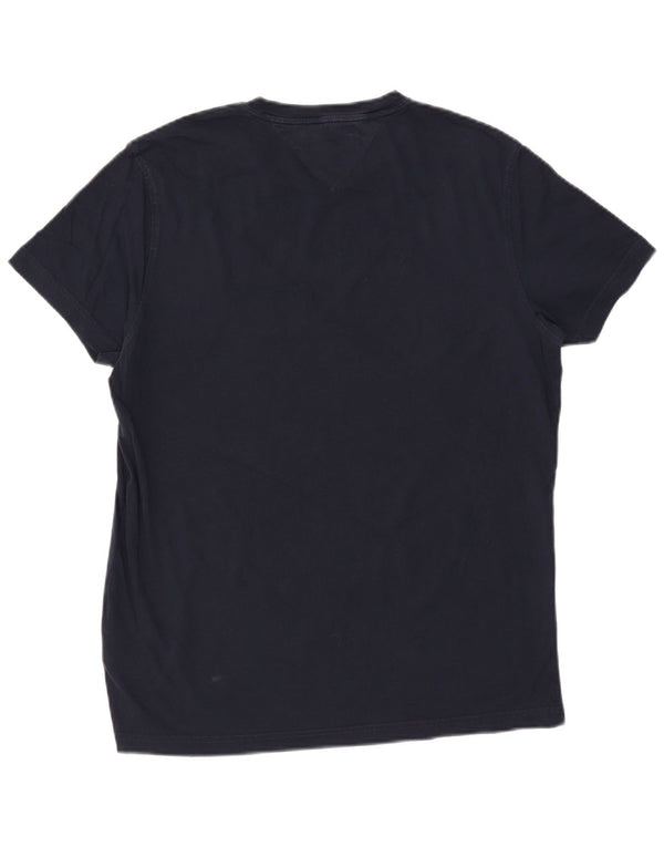 T-shirt męski Tommy Hilfiger, duży, granatowy, bawełniany
