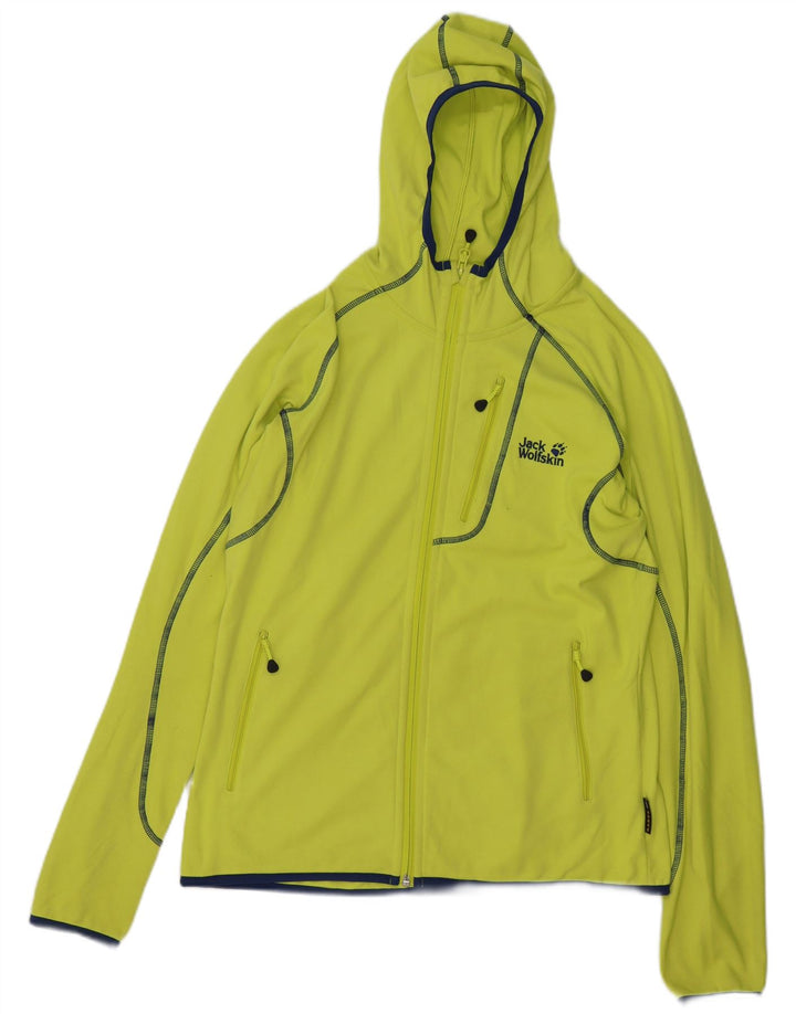 JACK WOLFSKIN Mens Zip Hoodie Sweater Medium Green Polyester