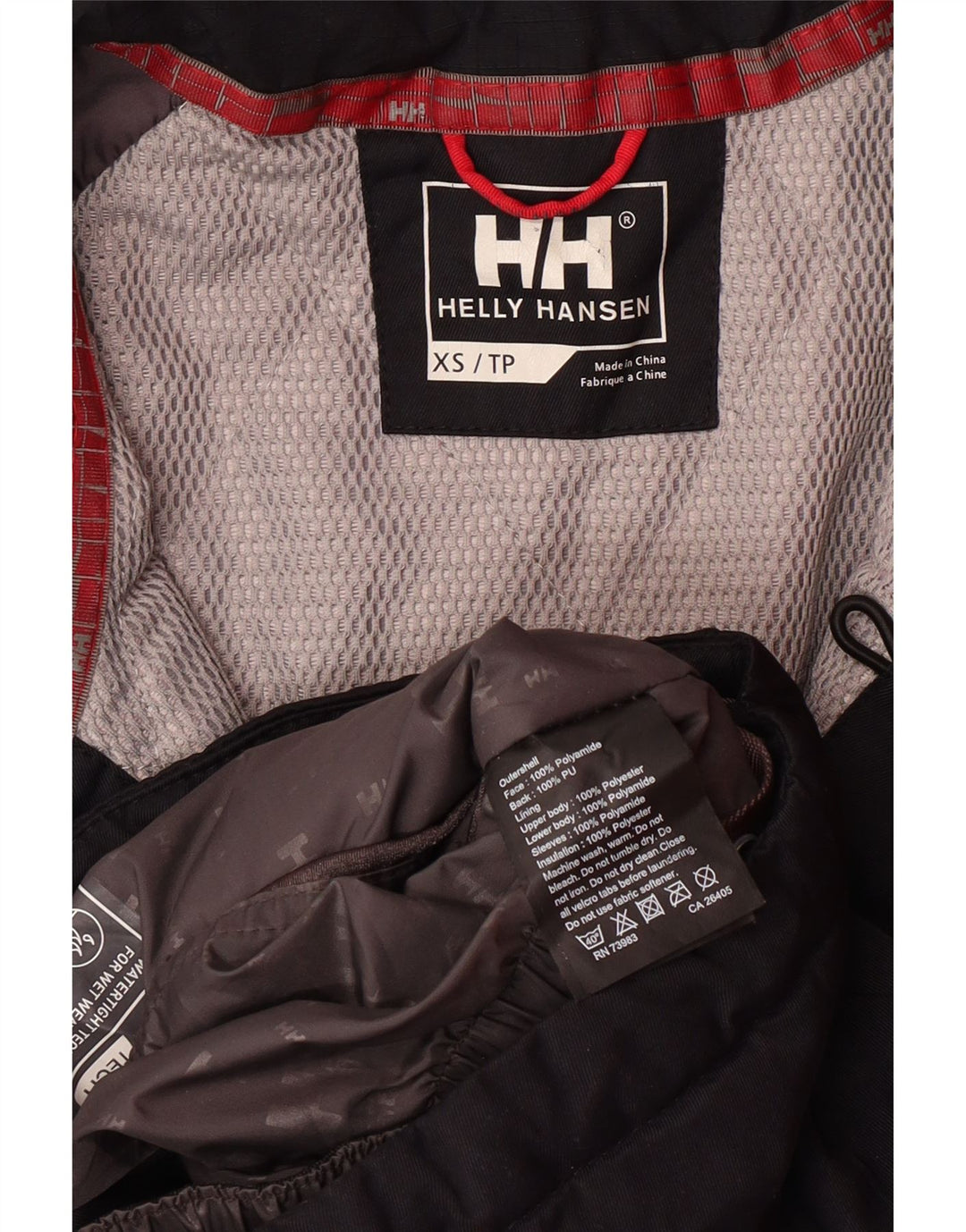 Męska wiatrówka HELLY HANSEN z grafiką UK 34 XS w kolorze czarnym