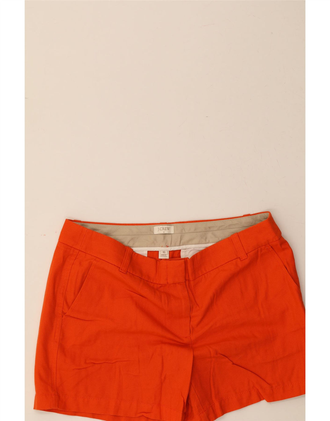 J. CREW Womens Chino Shorts US 10 Large W34  Orange Cotton Vintage J. Crew and Second-Hand J. Crew from Messina Hembry 