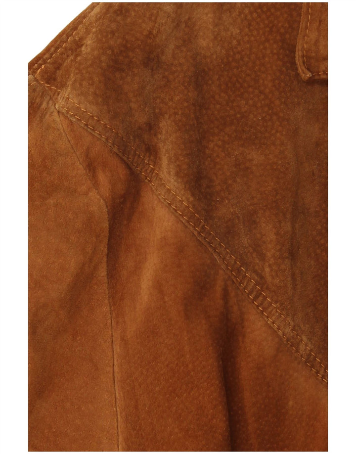 Męska marynarka zapinana na 3 guziki w stylu vintage, UK 42 XL, brązowa