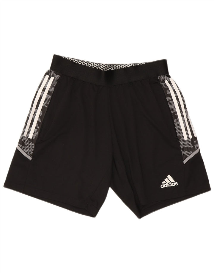 Męskie spodenki sportowe Adidas, średni czarny kamuflaż, poliester