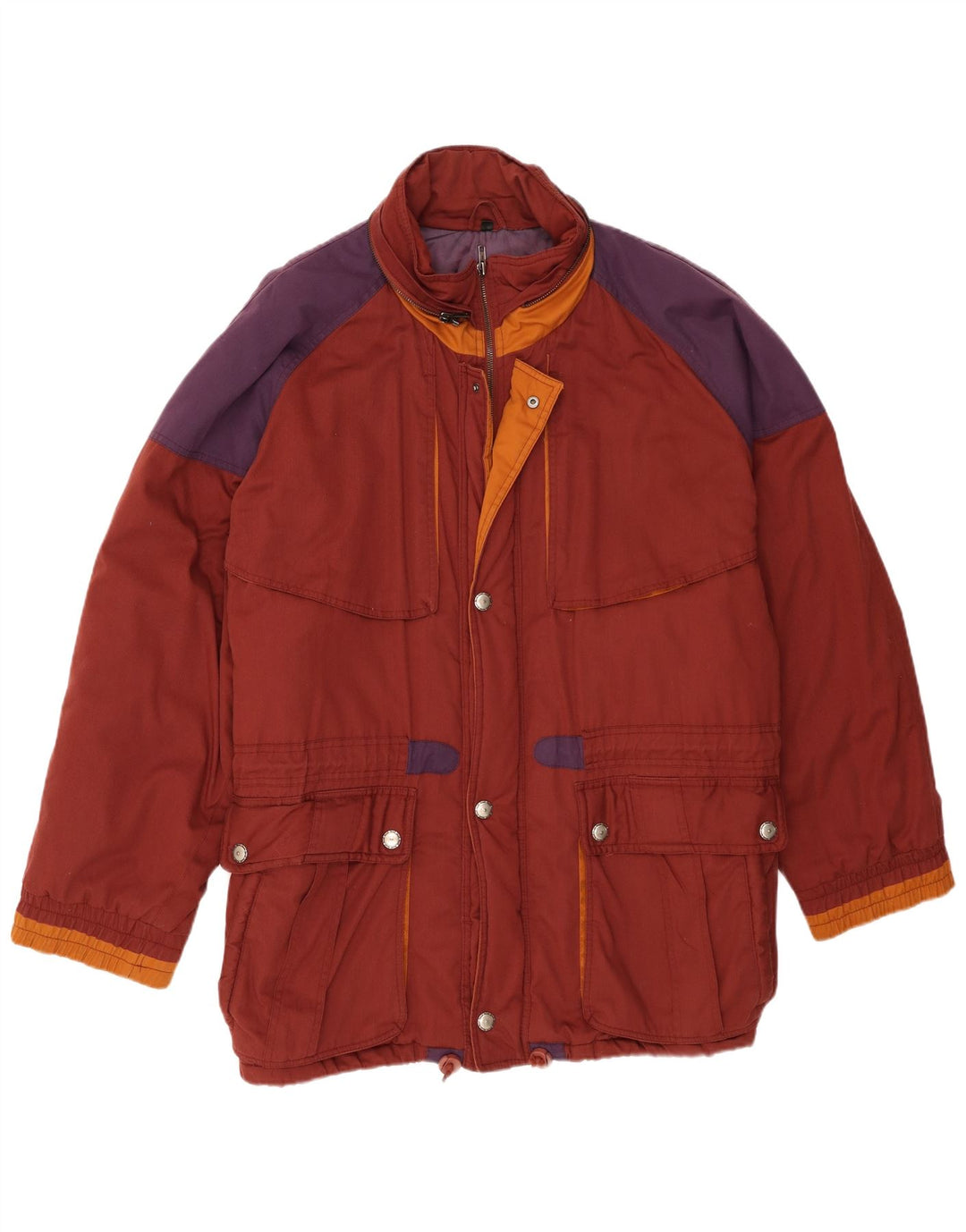 Męska kurtka wiatrówka Vintage UK 42 XL w kolorze bordowym