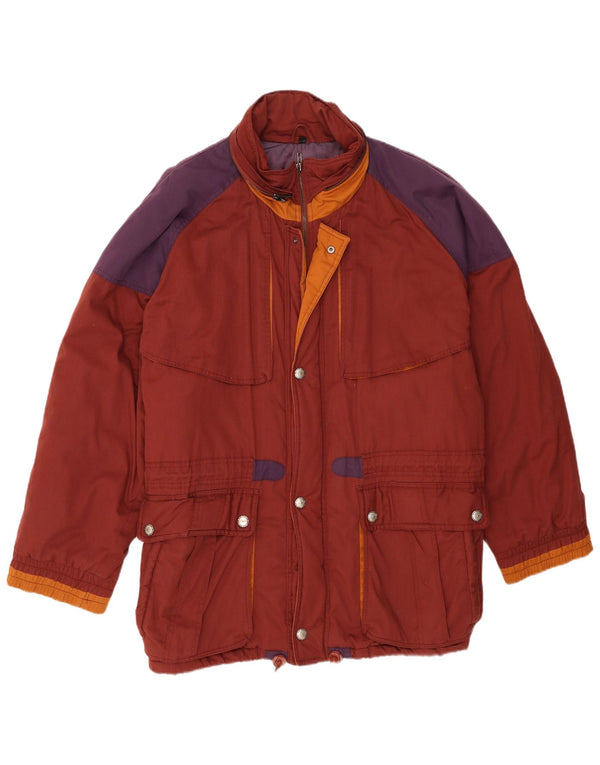 Męska kurtka wiatrówka Vintage UK 42 XL w kolorze bordowym
