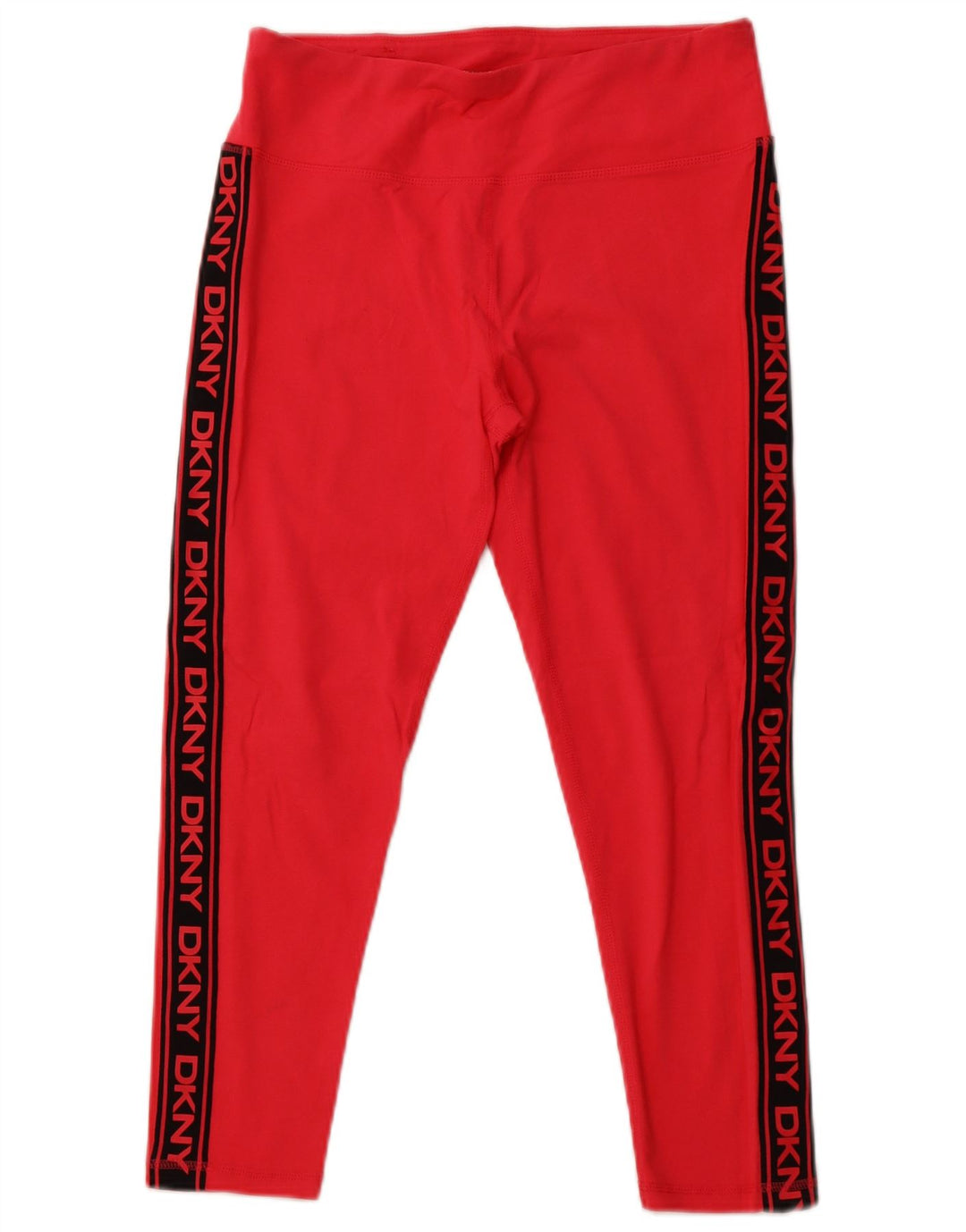 Damskie legginsy Capri DKNY z grafiką UK 16, duże, różowe, bawełniane z blokami kolorów