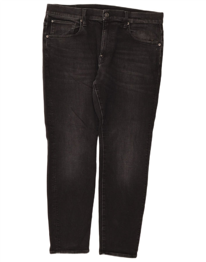 Męskie jeansy slim G-Star W36 L30 Czarna bawełna