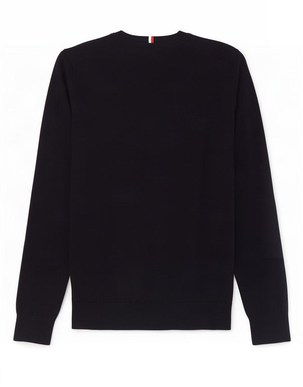 Damski sweter z okrągłym dekoltem Tommy Hilfiger UK 18 XL, granatowy, bawełniany