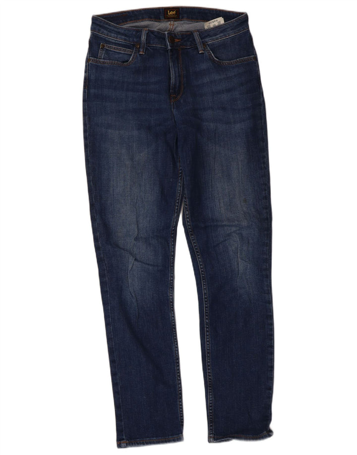 Damskie jeansy Lee Elly Slim W28 L31 Granatowa bawełna