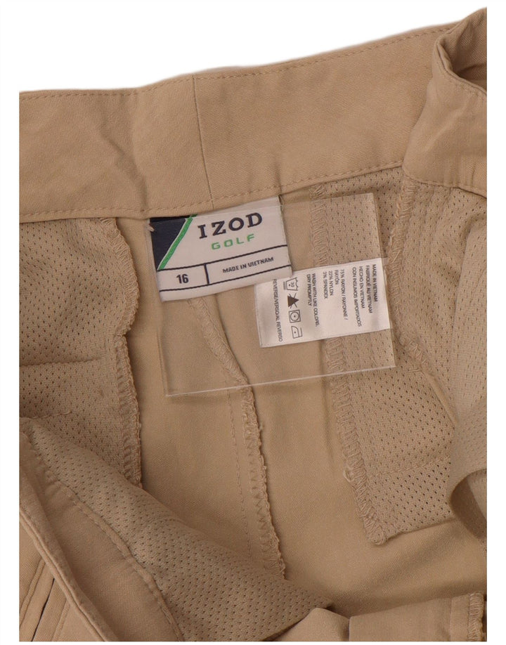 Damskie spodenki codzienne IZOD US 16 2XL W38 Beżowy Rayon