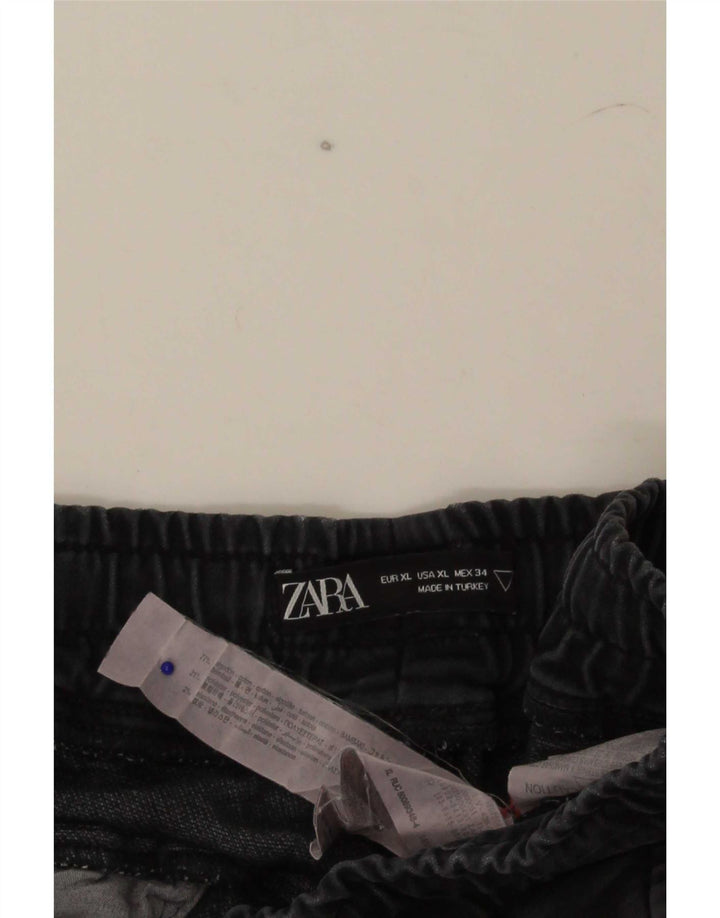 Męskie spodenki chino Zara XL W34, szara bawełna