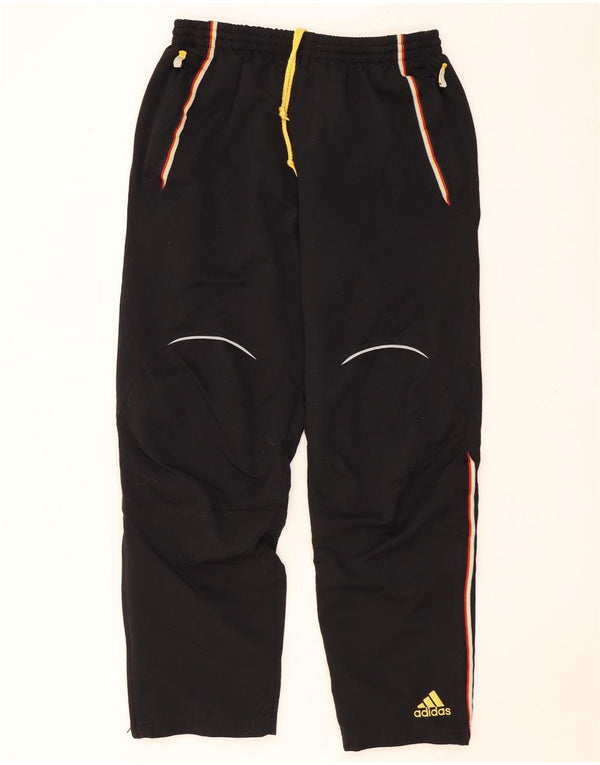 Męskie spodnie dresowe ADIDAS UK 42/44 Large W36 L30 Czarny poliester