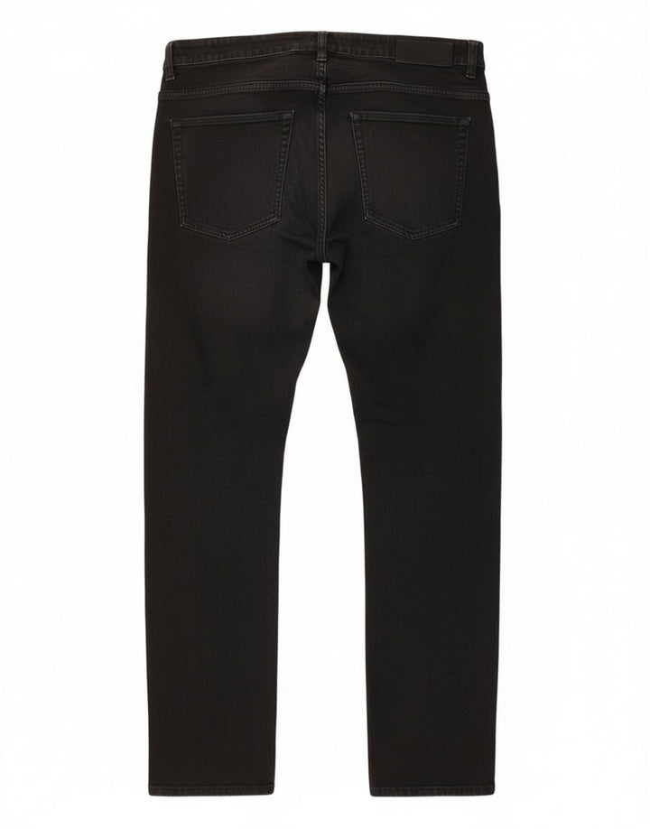 Męskie jeansy slim Hugo Boss W36 L32 Czarne bawełniane