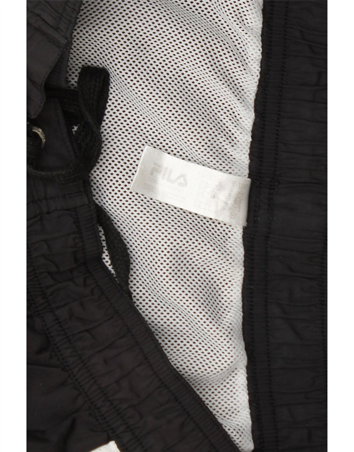 FILA Womens Sport Shorts UK 18 XL  Black Polyester Vintage Fila and Second-Hand Fila from Messina Hembry 