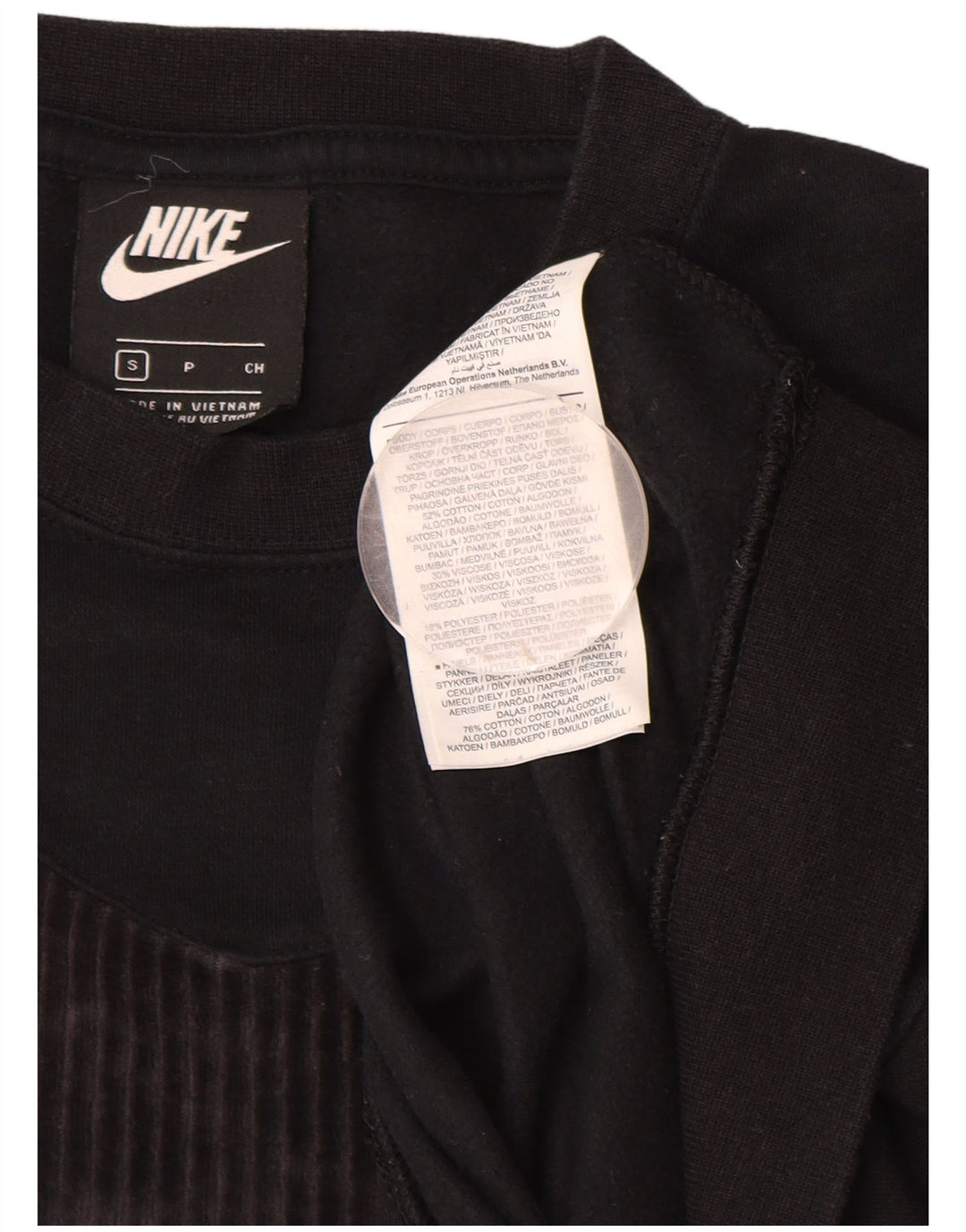 Damski sweter oversize NIKE UK 10, mały, czarny, bawełniany