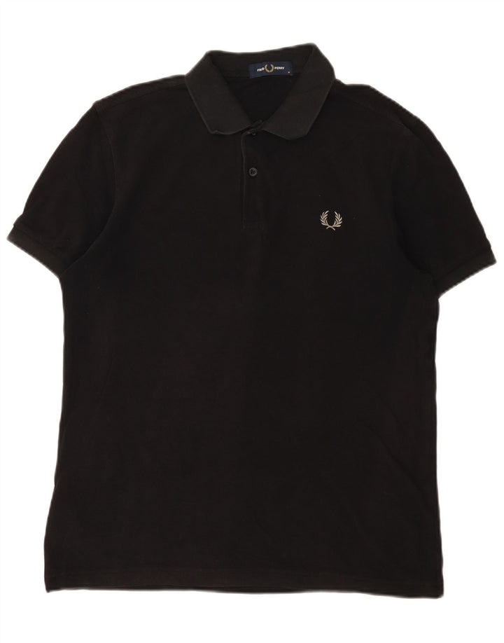Męska koszulka polo Fred Perry, średnia czarna, bawełniana