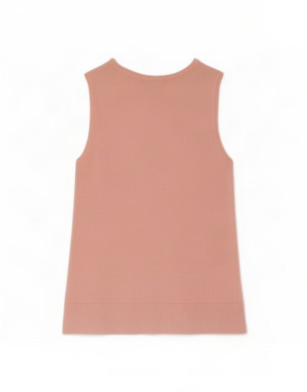 Marks & Spencer Womens Vest Top UK 12 Medium Pink Viscose