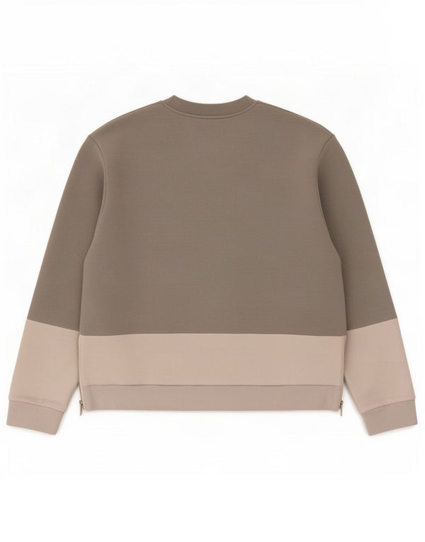 Cos Męska bluza bluzowa XL, szara, bawełniana w bloki kolorów