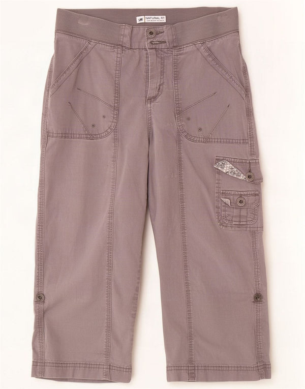 Damskie spodnie Cargo Capri Lee US 8 Medium W30 L20 Szare bawełniane