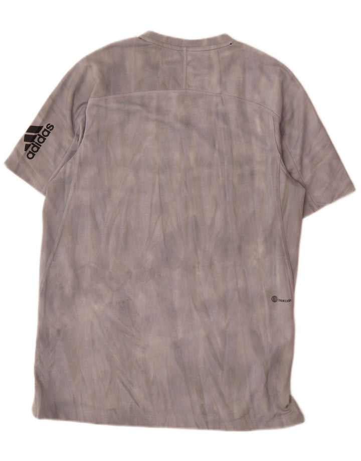 Męska koszulka Adidas Aeroready z grafiką, mała, szara koszulka z poliestru Tie Dye