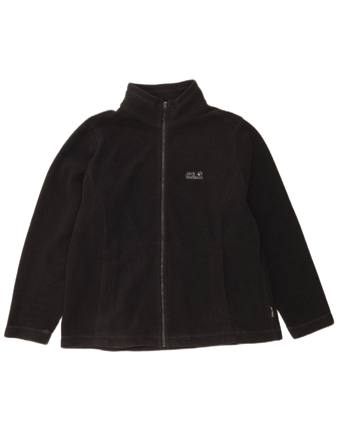 Męska kurtka polarowa Jack Wolfskin z podszewką UK 40, duża, czarna, poliestrowa