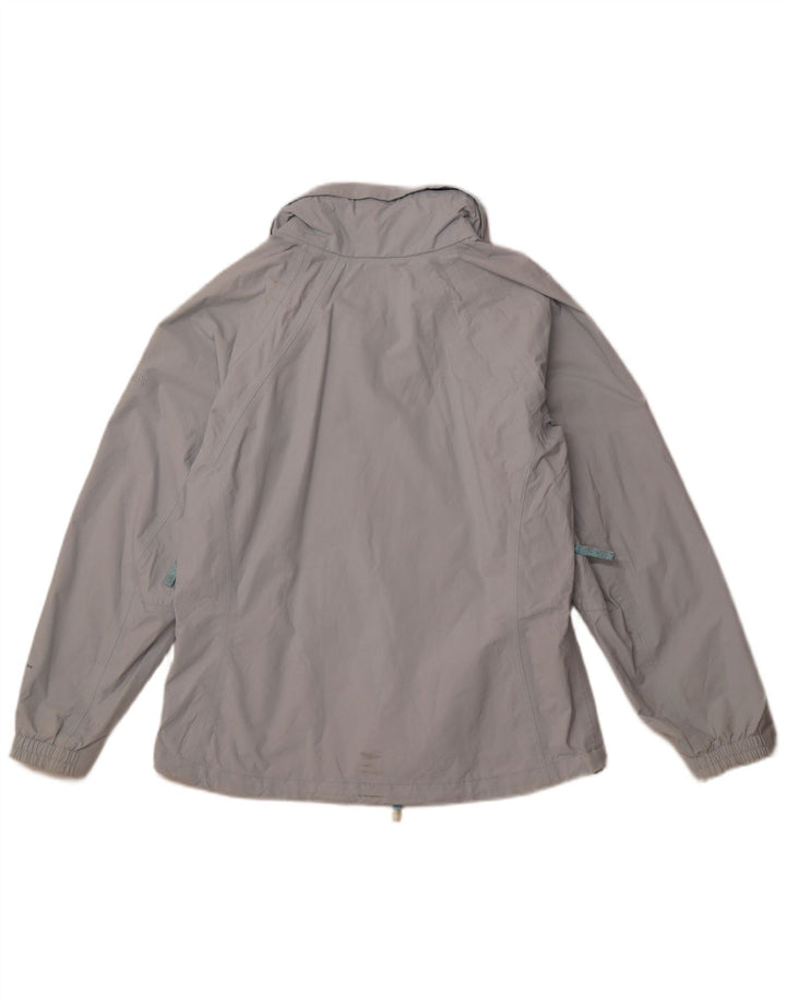 Damska kurtka wiatrówka z kapturem COLUMBIA UK 14 Średni niebieski nylon sportowy