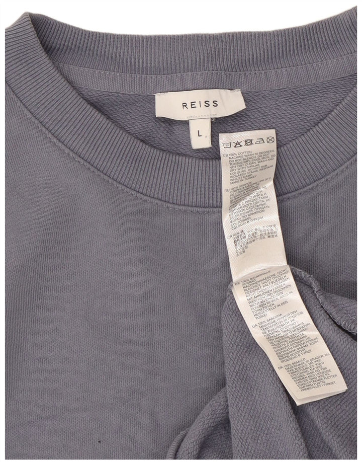 Sweter męski REISS, duży, niebieski, bawełniany