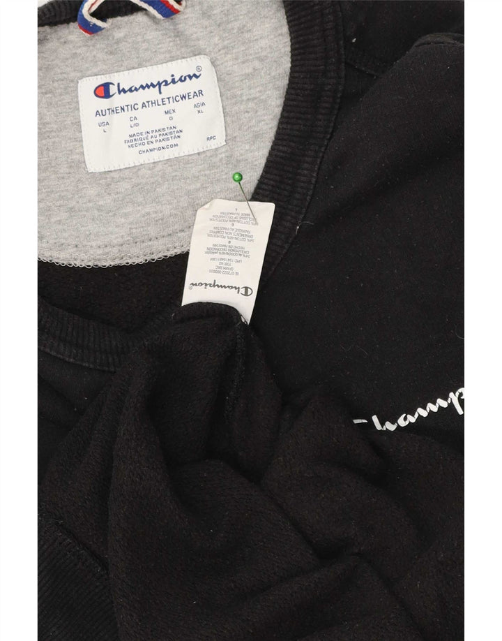 Bluza męska Champion, duża, czarna, bawełniana